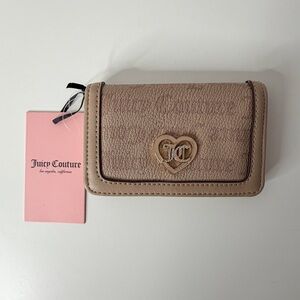 Juicy Couture Flawless Slim Elongated Bifold Color: Cafe.